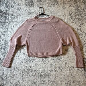 Evereve Dusty Pink Crew Neck Sweater